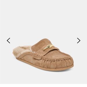 Dolce Vita Tan Fur-Lined Slip-Ons